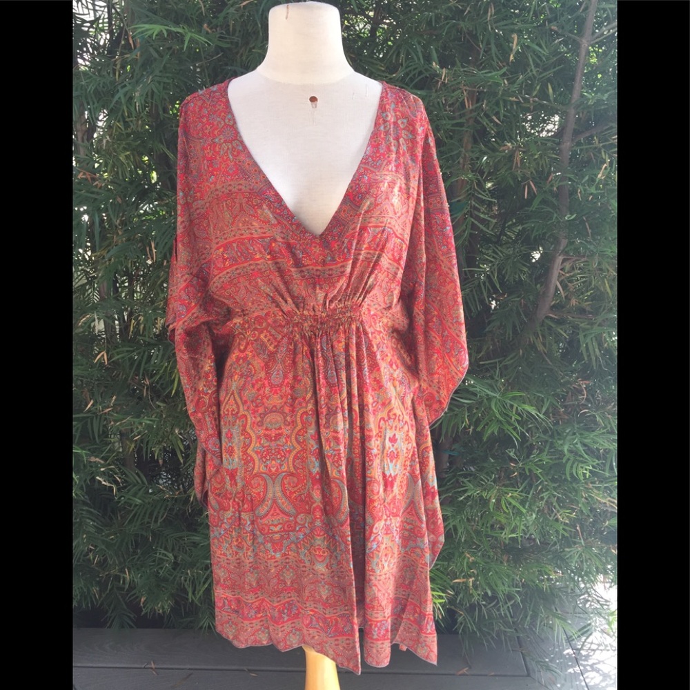 Cute & Comfy Boho Short  Red Dress